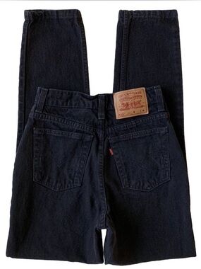 Levi's Black Straight-Leg Denim Jeans